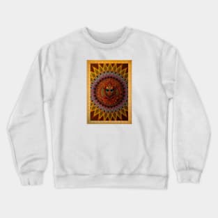 Framed Owl Mandala Crewneck Sweatshirt